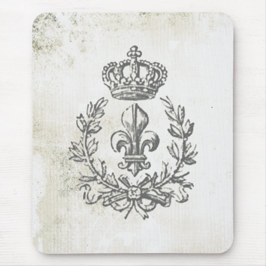  Fleur de Lis en kroonmuispad Muismat (Voorkant)