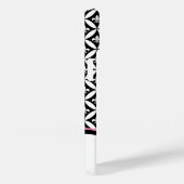 Fleur de Lis Eternity Pattern Monogram - Zwart Case-Mate iPhone Case (Achterkant / Rechts)