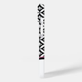 Fleur de Lis Eternity Pattern Monogram - Zwart Case-Mate iPhone Case (Achterkant / Links)