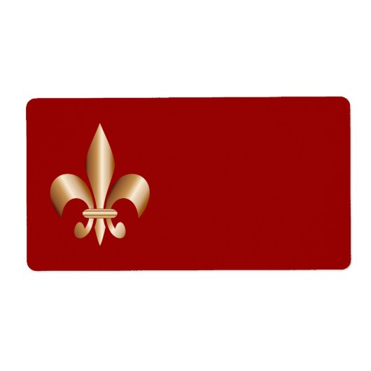 Fleur de lis etiket (Voorkant)
