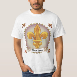 Fleur De Lis familiewapen Achternaam T-shirt