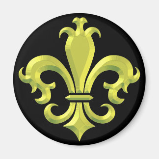 Fleur de LIs Fancy Gold New Orleans Magneet