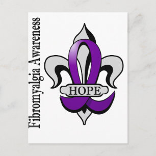 Fleur De Lis Fibromyalgia Hope Briefkaart