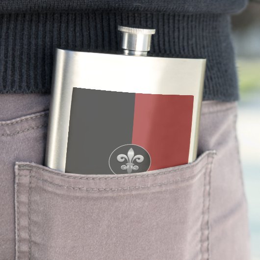 Fleur De Lis Flask Flacon (Voorbeeld)