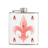 Fleur De Lis Flask Heupfles (Voorkant)