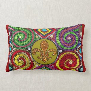 Fleur De Lis Flor New Orleans gooien Pillow Kussen