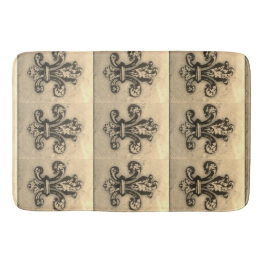  Fleur de Lis-Franse geïnspireerde Bath Rug Badmat (Voorkant)
