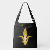 Fleur-De-Lis gepersonaliseerd Crossbody Tas (Voorkant)