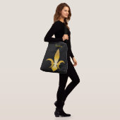 Fleur-De-Lis gepersonaliseerd Crossbody Tas (Op model)