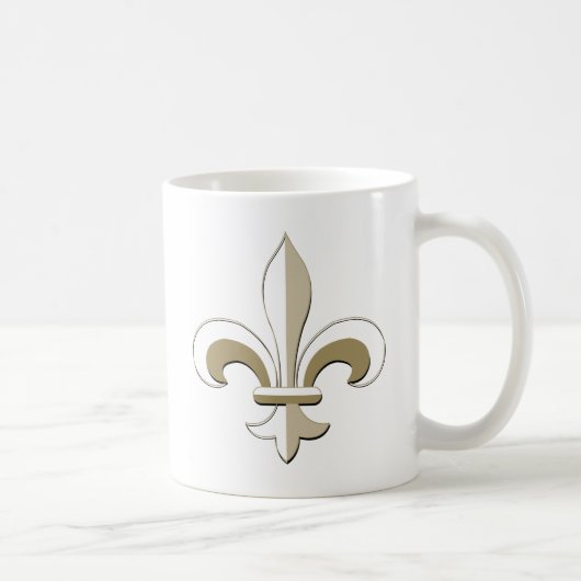 Fleur de lis - Gold Koffiemok (Rechts)