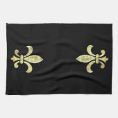 Fleur de Lis Gold Leaf Theedoek (Horizontaal)