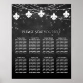 Fleur de Lis Gris Charbon | Tableau de sièges (Devant)