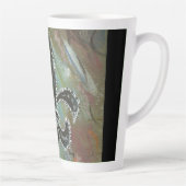 Fleur de lis groen latte mok (Rechts)