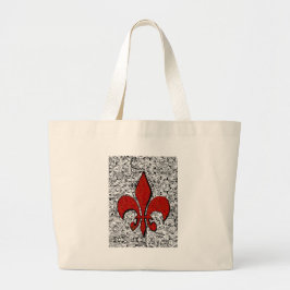 fleur de lis grote tote bag