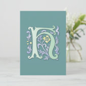 Fleur-de-lis H Monogram Kaart (Staand voorkant)