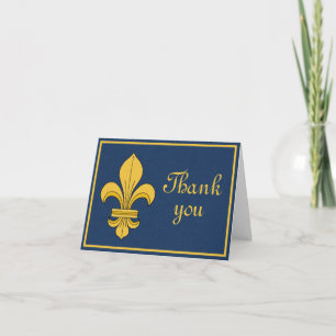 Fleur-de-lis Hartelijk dank Notitiekaartje