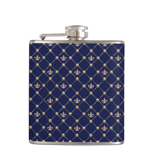 Fleur de Lis Heupfles (Voorkant)
