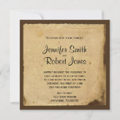 Fleur de Lis huwelijksuitnodiging Kaart (Achterkant)