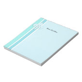 Fleur-de-Lis in blauw Notitieblok (Gedraaid)