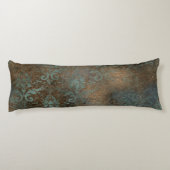 Fleur De Lis in een Rusty-achtergrond Lichaamskussen (Achterkant)