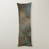 Fleur De Lis in een Rusty-achtergrond Lichaamskussen (Achterkant (Verticaal))