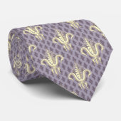 Fleur de Lis in Mulberry Cream Stropdas (Opgerold)