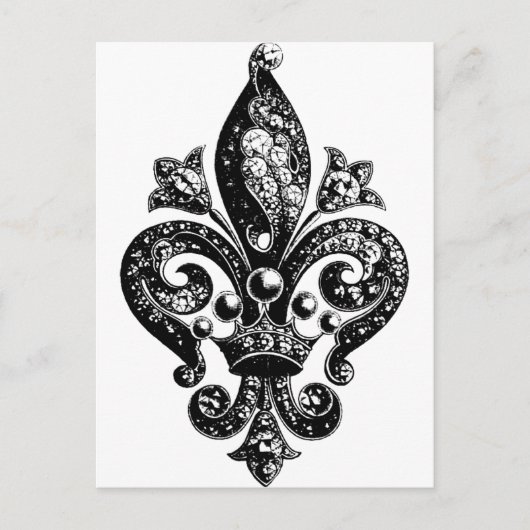 Fleur de Lis Intricate Briefkaart (Voorkant)