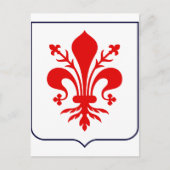 Fleur de lis, Italië Briefkaart (Voorkant)