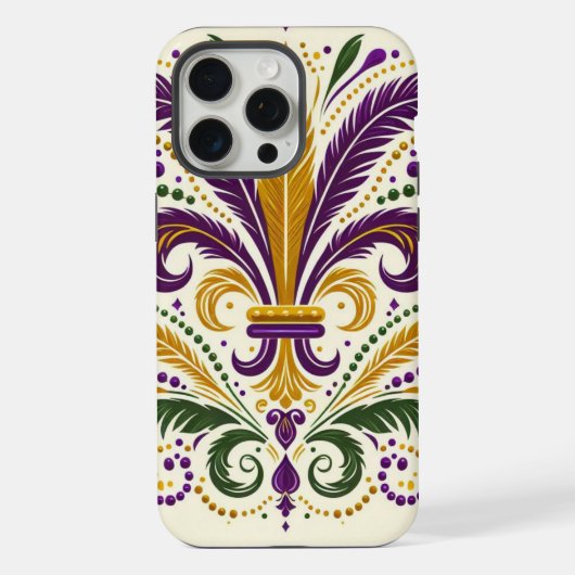 Fleur de lis jaune et vert violet (Verso)