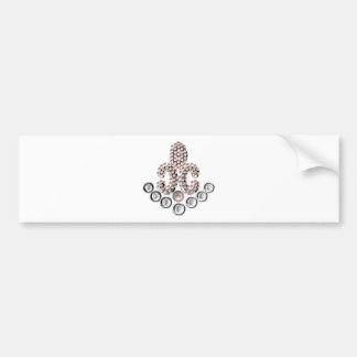 Fleur De Lis-jewelen Bumpersticker