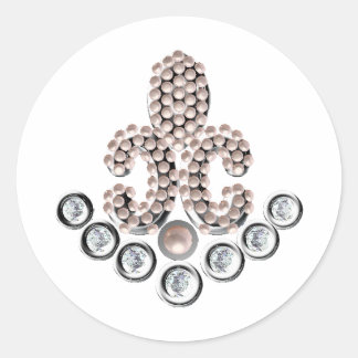 Fleur De Lis-jewelen Ronde Sticker