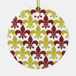 Fleur De Lis Keramisch Ornament