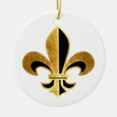 Fleur de lis keramisch ornament (Voorkant)