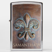 Fleur De Lis , kopervormig gedrukt (Voorkant)