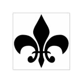 fleur de lis kunststempel 	rubberstempel (Afrduk)