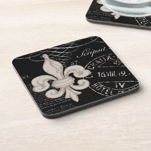 Fleur de Lis...kurk onderzetters (Linkerzijde)