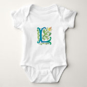 Fleur-de-lis L Monogram Romper (Voorkant)