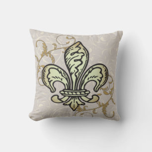 FLeur de lis lance oreiller