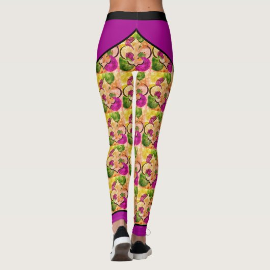 Fleur-de-Lis-Leggings Leggings (Achterkant)