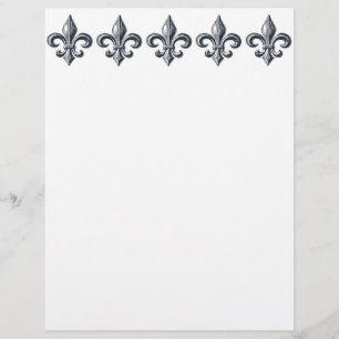 Fleur de lis letterhead