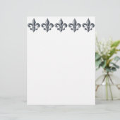 Fleur de lis letterhead (Staand voorkant)