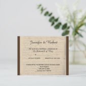  Fleur de Lis Liefdesbrief RSVP Briefkaart (Staand voorkant)
