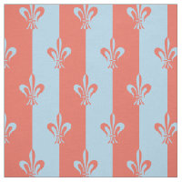 Fleur de Lis Light Blue en Terra Cotta