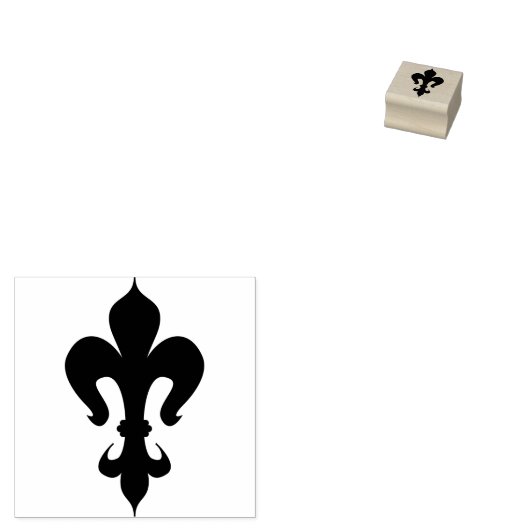 Fleur de lis – Lilie – Lily – Schwertlilie Rubberstempel (Gestempeld)