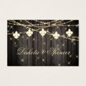 Fleur de Lis Lumières Rustiques | Mariage Wishing  (Devant)