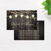 Fleur de Lis Lumières Rustiques | Mariage Wishing  (Bureau)