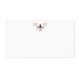 Fleur de Lis Mailing Address Label