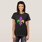Fleur De Lis Mardi Gras 2023 Adult Men Women Boys T-shirt (Voorkant volledig)