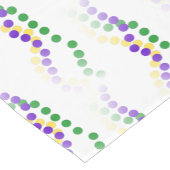 Fleur de Lis Mardi Gras Beads Table Runner Korte Tafelloper (Hoek)