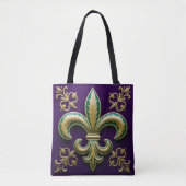 Fleur de lis Mardi Gras Decoratief Draagtas (Voorkant)